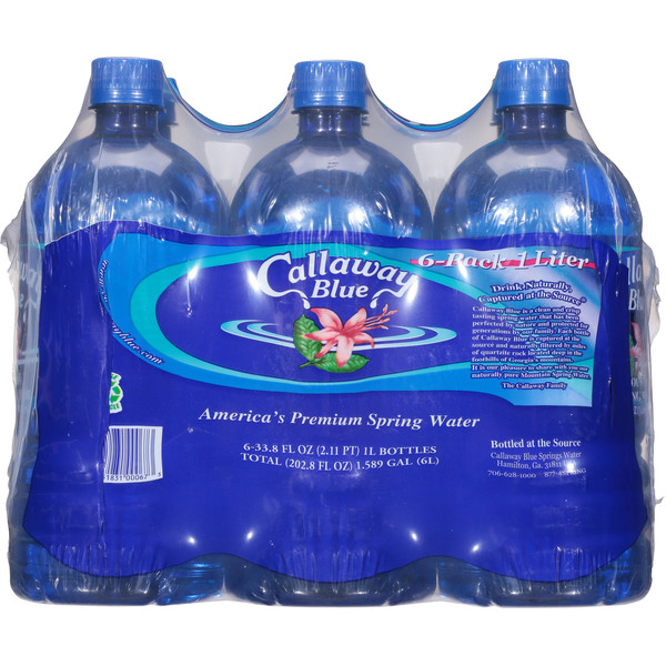 Callaway Blue Spring Water, Premium, 6 Pack - Image 2
