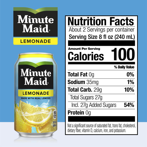 Minute Maid Lemonade Fridge Pack Cans - Image 6