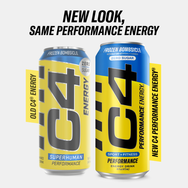 C4 Energy Performance Energy Drink, Carbonated, Frozen Bombsicle - Image 2