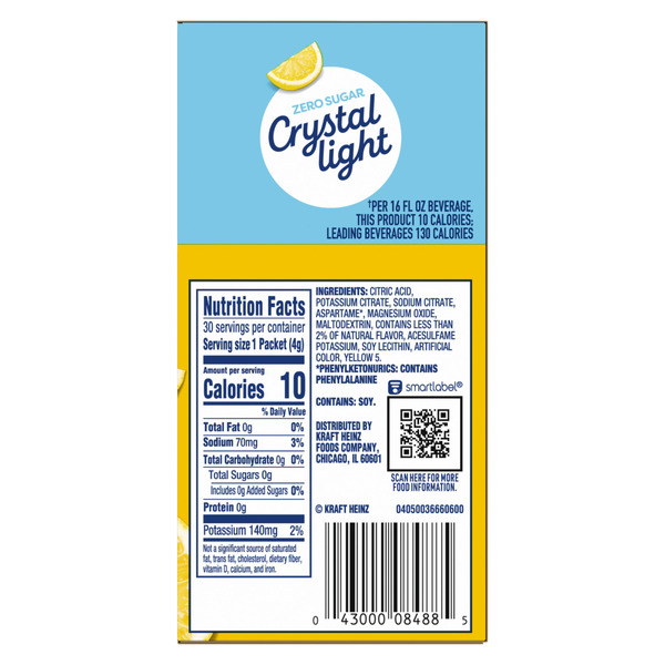 Crystal Light Lemonade Naturally Flavored Powdered Drink Mix - Image 5