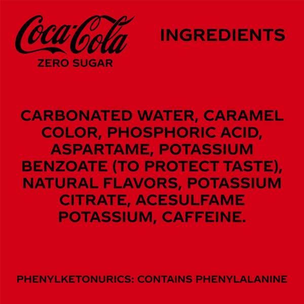 Coca Cola Zero Sugar Soda Cans - Image 8