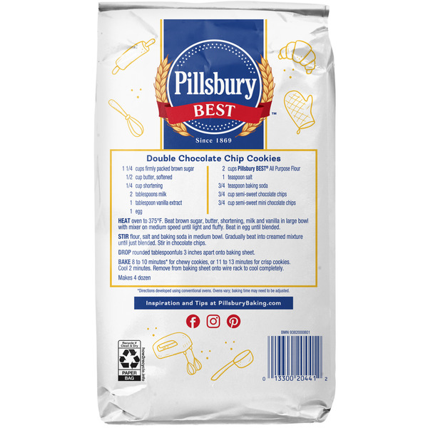 Pillsbury Best Bleached All Purpose Flour, 5 lb Bag - Image 8