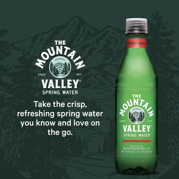 MOUNTAIN VALLEY Still Spring Water Bottles, 0.5 Liter, 6 Pack - Image 5