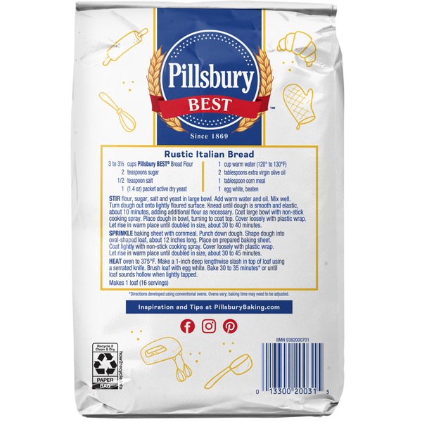 Pillsbury Best Bread Flour, 5 lb Bag - Image 8