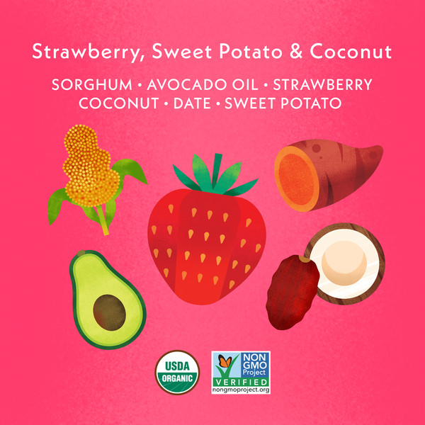 Once Upon a Farm Organic Baby Puffs Strawberry, Sweet Potato & Coconut - Image 4