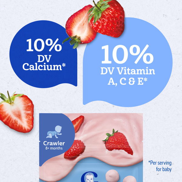 Gerber Stage 3 Baby Food Snacks Strawberry Yogurt Melts Baby Led Feeding - Image 5