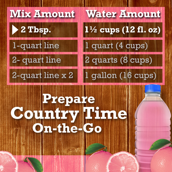Country Time Pink Lemonade Naturally Flavored Powdered Drink Mix - Image 2