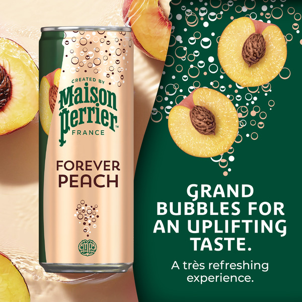 Maison Perrier Forever Peach Flavored Sparkling Water - Image 2
