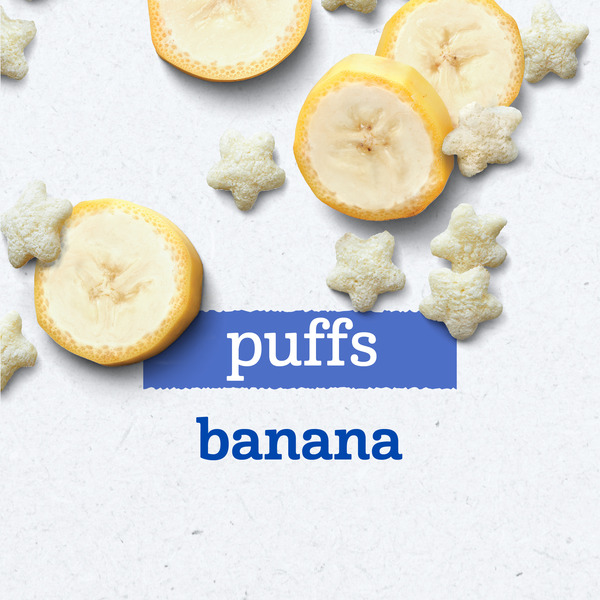 Gerber Stage 3 Baby Snacks Banana Puffs Puffed Grain Snack Baby Led Feeding - Image 2