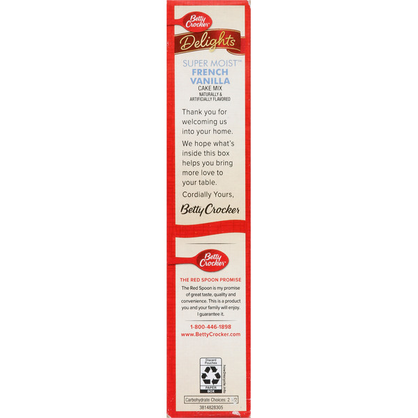Betty Crocker Cake Mix, French Vanilla, Super Moist - Image 3