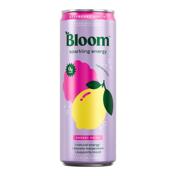 Bloom Sparkling Energy Bloom Sparkling Energy, Carbonated, Raspberry Lemon
