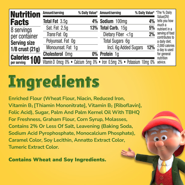 Keebler Ready Crust 9-Inch Reduced Fat Graham Cracker Pie Crust, Premade Crust For Baking And No-Bake, 6 oz - Image 8
