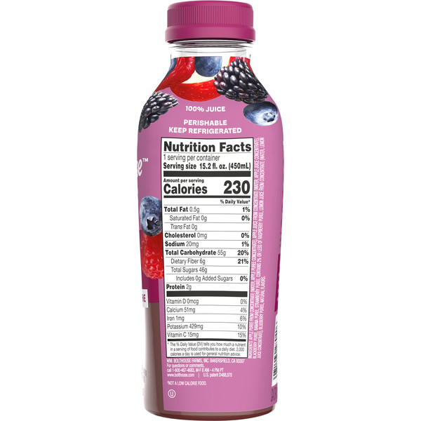 Bolthouse Farms 100% Juice Smoothie, Berry Boost - Image 4