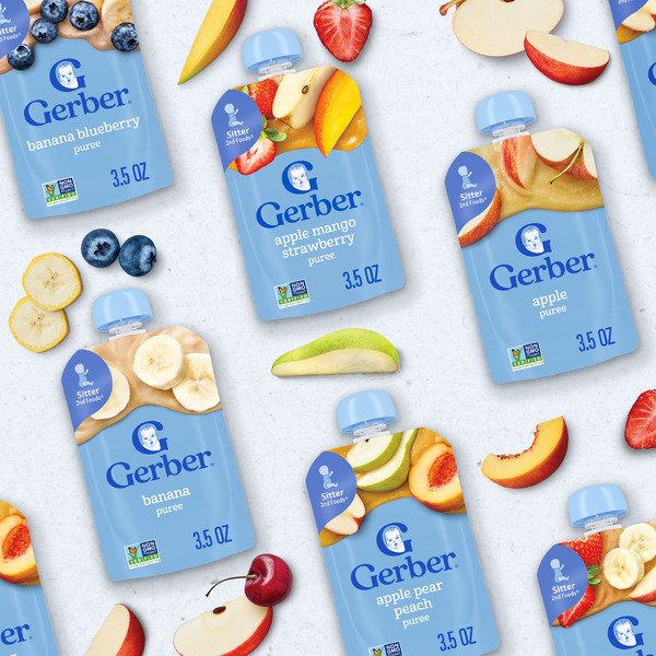 Gerber Stage 2 Baby Food Mango Puree Pouch - Image 7