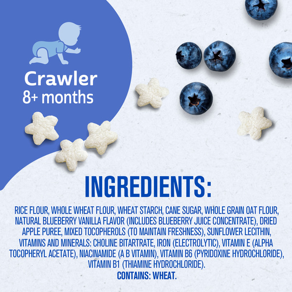 Gerber Stage 3 Baby Snacks Blueberry Puffs Puffed Grain Snack Baby Led Feeding - Image 9