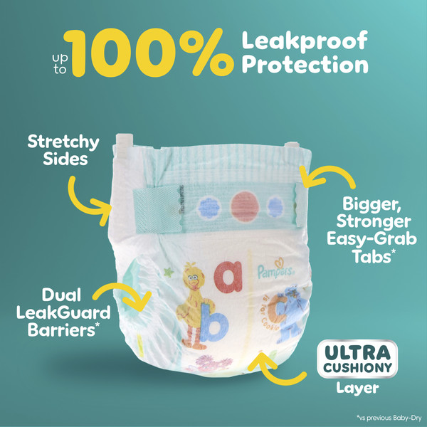 Pampers Baby Dry Diapers, Size 5 (27+ lb) - Image 4