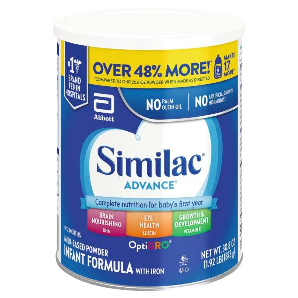 Similac Advance Infant Formula with Iron Powder Can