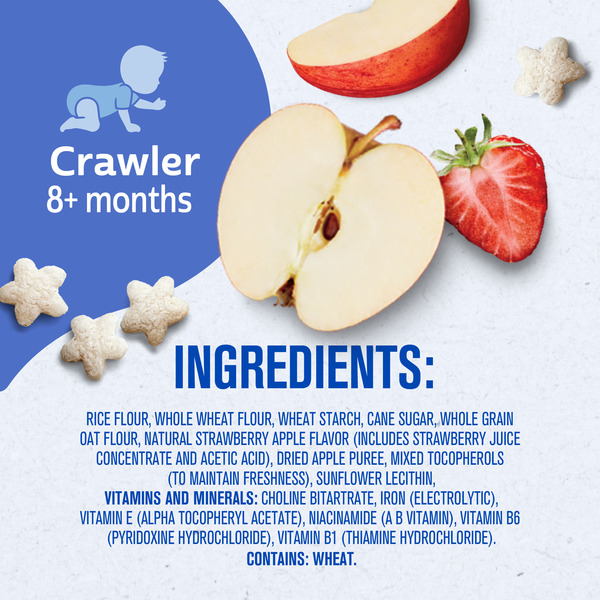 Gerber Stage 3 Baby Snacks Strawberry Apple Puffs Grain Snack Baby Led Feeding - Image 8