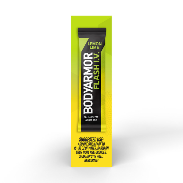 BODYARMOR Flash I.V. Sticks Lemon Lime Zero Sugar Electrolyte Powder Mix Pouches - Image 2