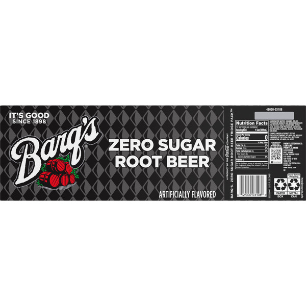 Barq's Zero Sugar Root Beer Soda Soft Drink - Image 4