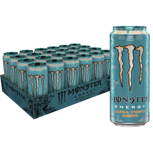 Monster Energy Ultra Monster Ultra, Fiesta Mango, Sugar Free Energy Drink, 16 Fl Oz - Image 2
