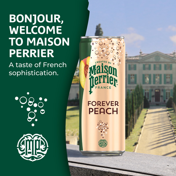 Maison Perrier Forever Peach Flavored Sparkling Water - Image 3