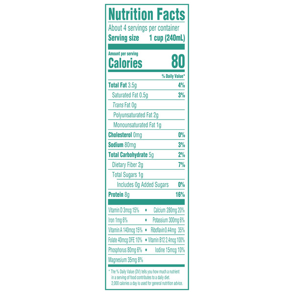 Silk Soy Milk, Organic Unsweet, Shelf Stable, Dairy Free, Lactose Free, Vegan Milk with 8g Protein per Serving, 32 FL OZ Quart - Image 9