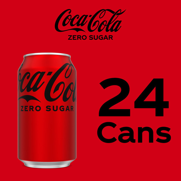 Coca Cola Zero Sugar Soda Cans - Image 5