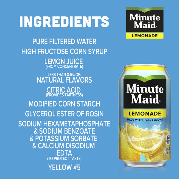 Minute Maid Lemonade Fridge Pack Cans - Image 5