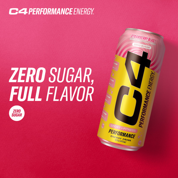 C4 Energy X Starburst, Strawberry, Single Can Energy Drink - Image 6