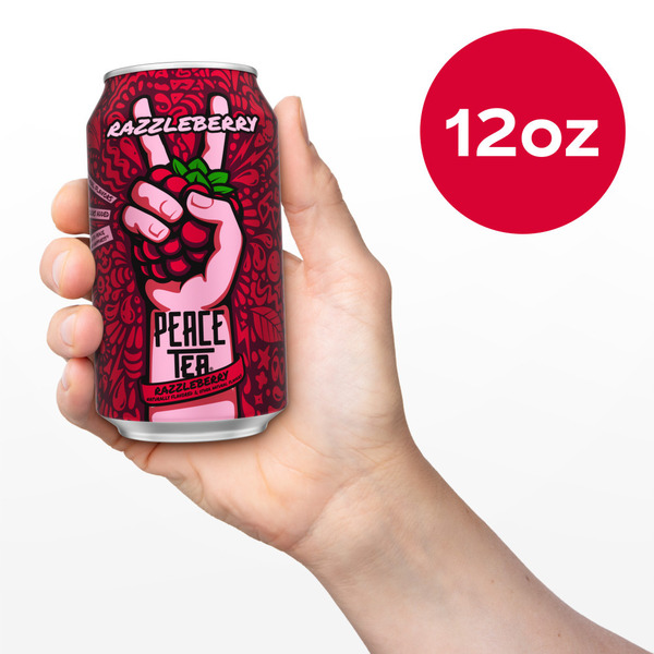Peace Tea Razzleberry Iced Tea Cans - Image 6