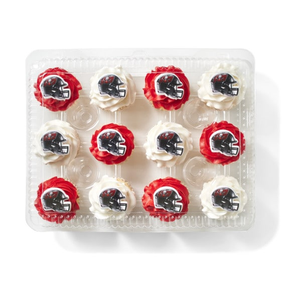 Publix Bakery NFL Tampa Bay Buccaneers Cupcakes with Buttercream Icing
