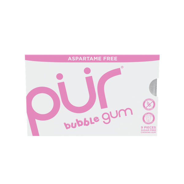 PÜR Bubblegum, Aspartame Free, 100% Xylitol Natural Flavored Gum