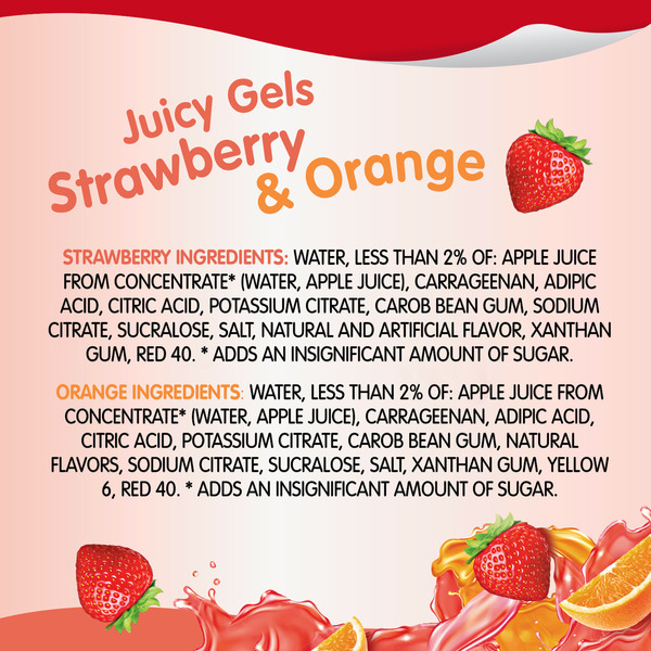 Snack Pack Zero Sugar Strawberry and Orange Juicy Gels - Image 7