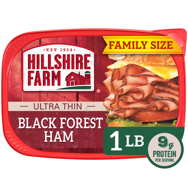 Hillshire Farm Ultra Thin Sliced Black Forest Ham Sandwich Meat, 16 oz