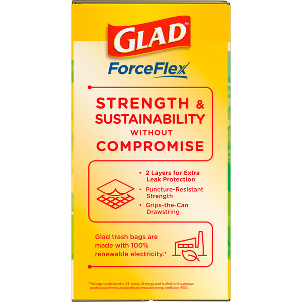 Glad Odor Shield Tall Kitchen Drawstring Trash Bags With Gain Original Scent Mega Pack - Image 6