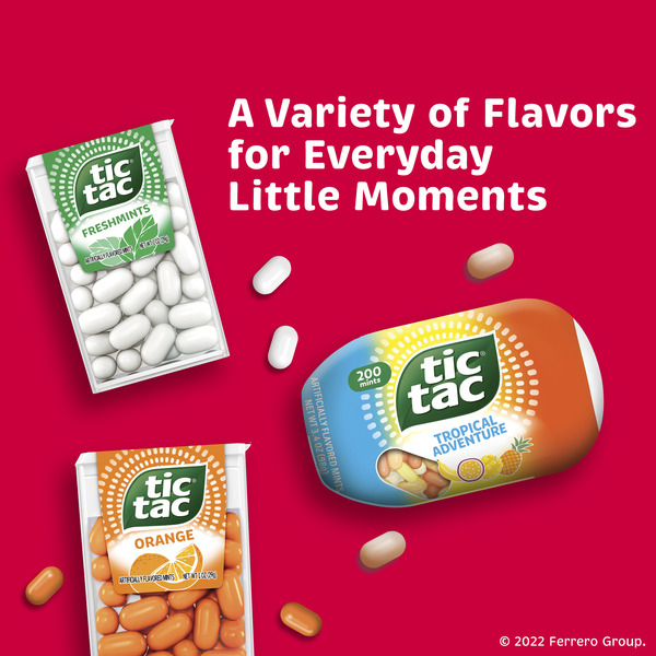 Tic Tac Strawberry & Cream, On-the-Go Pocket-Sized Mints, 200 pieces, 3.4 oz Bottle Pack - Image 4