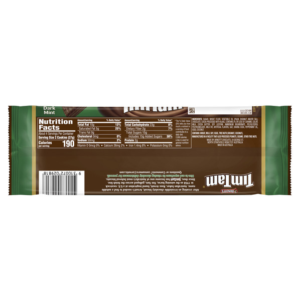Arnott's Tim Tam Dark Mint, Chocolate Cookies - Image 4