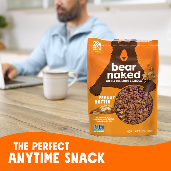 Bear Naked Peanut Butter Granola Cereal, Good Source of Fiber, Whole Grain Snacks - Image 3