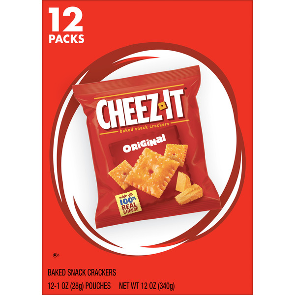 Cheez-It Original Cheese Crackers, Baked Snack Crackers, Grab n' Go, 12 Count - Image 7