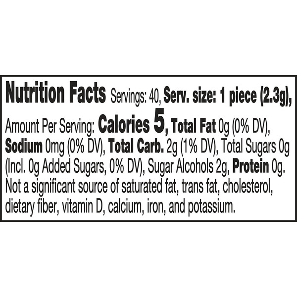 ICE BREAKERS Ice Cubes Fruit Punch Sugar Free Chewing Gum Bottle, 3.24 oz (40 Pieces) - Image 5