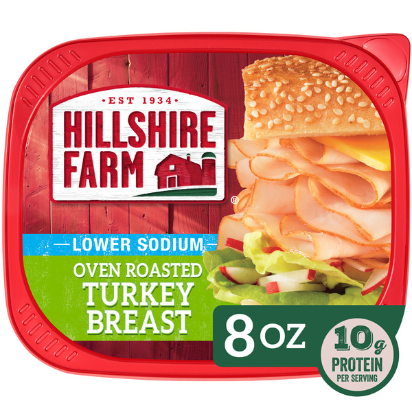 Hillshire Farm Ultra Thin Sliced Lower Sodium Oven Roasted Turkey Breast Sandwich Meat, 8 oz