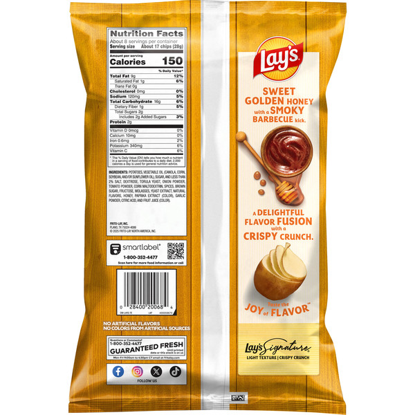 Lay's Potato Chips Honey Barbecue - Image 2