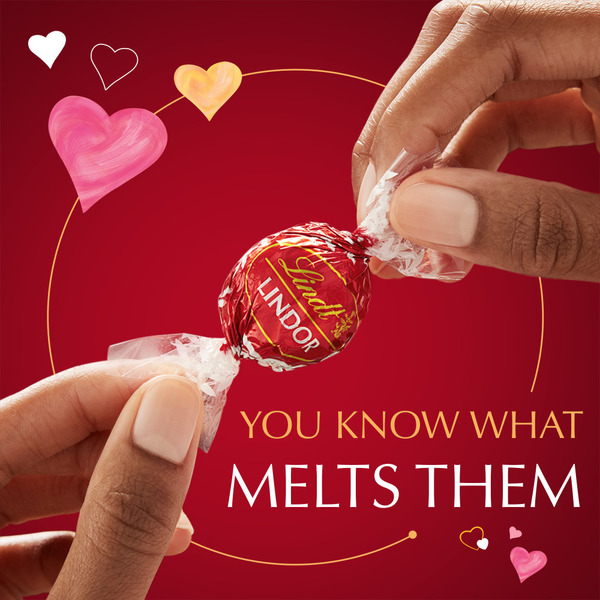 Lindt Lindor Valentine's Day Milk Chocolate Candy Truffles - Image 4