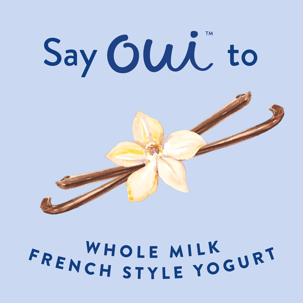 Yoplait Oui French Style Vanilla Whole Milk Yogurt, Glass Yogurt Jars - Image 3