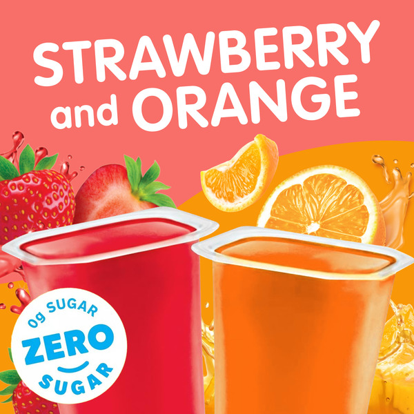 Snack Pack Zero Sugar Strawberry and Orange Juicy Gels - Image 2