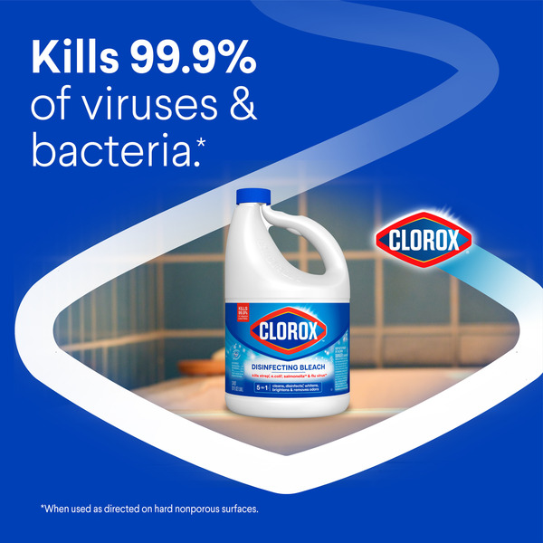 Clorox Disinfecting Bleach, Concentrated Formula, Regular - Image 4
