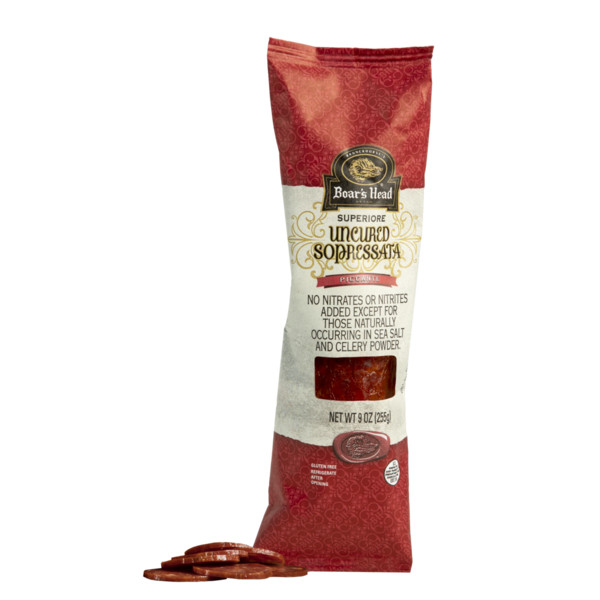 Boar's Head Superiore Uncured Sopressata Dry Sausage Piccante - Image 6