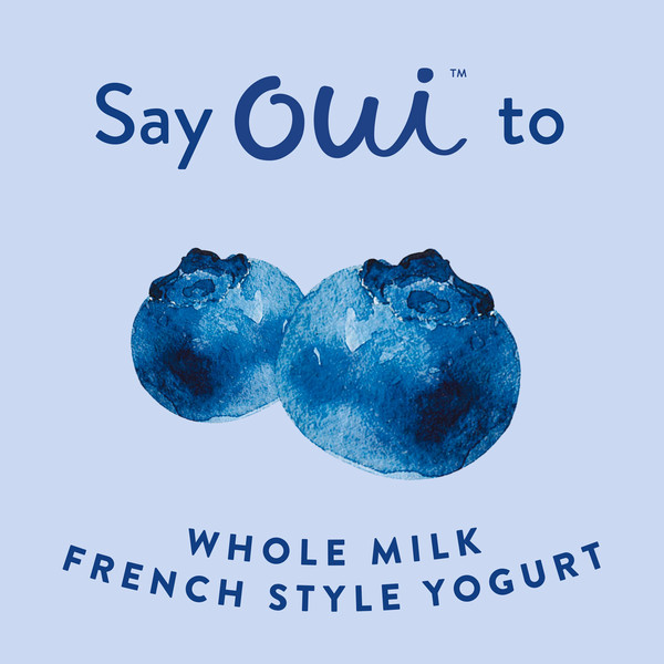 Yoplait Oui French Style Blueberry Whole Milk Yogurt, Glass Yogurt Jar - Image 3