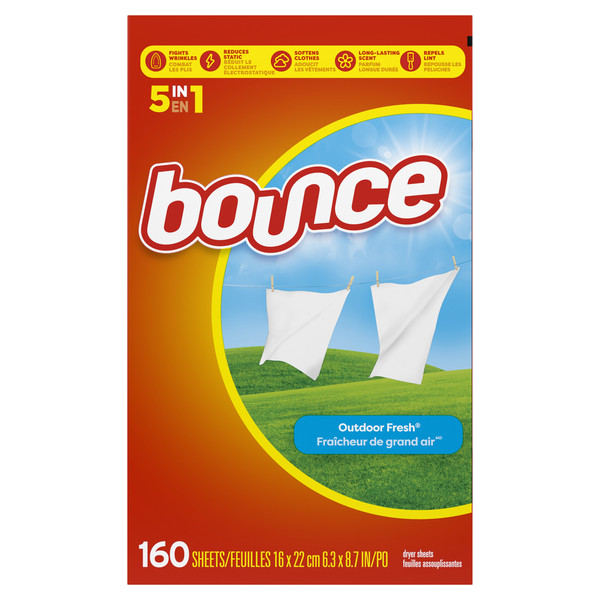 Bounce Dryer Sheets, Outdoor Fresh - Image 9